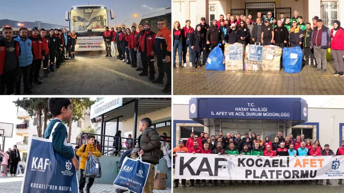 KOCAELİ DEPREMZEDELERİN YANINDA OLMAYA DEVAM EDİYOR