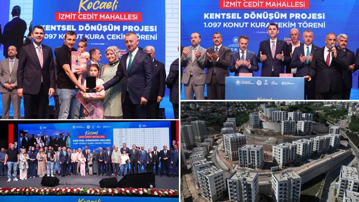 KOCAELİ KENTSEL D&Ouml;N&Uuml;Ş&Uuml;MDE İLK ANAHTARLAR TESLİM