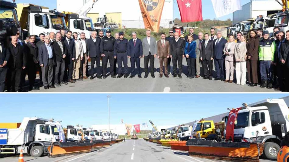 Kocaeli'de ki Otoyol Kar ve Buzla M&uuml;cadeleye Hazır 