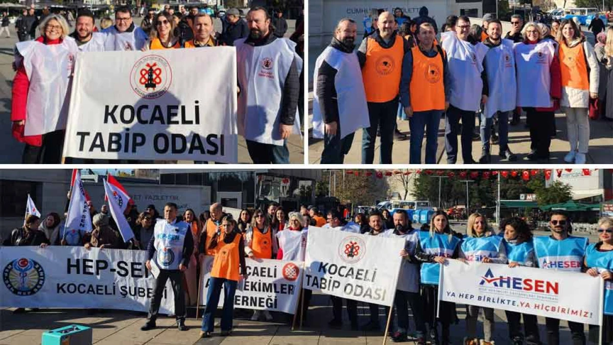 KOCAELİLİ DOKTORLAR SESLERİNİ DUYURDULAR