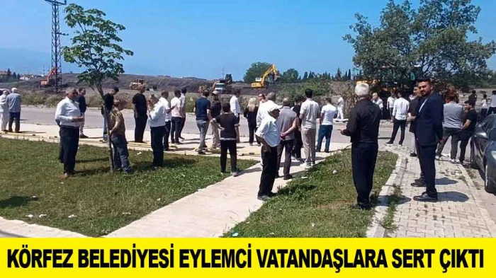 K&Ouml;RFEZ BELEDİYESİ EYLEMCİ VATANDAŞLARA SERT &Ccedil;IKTI
