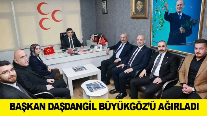 MHP GEBZE BAŞKANI DAŞDANGİL B&Uuml;Y&Uuml;KG&Ouml;Z&rsquo;&Uuml; AĞIRLADI