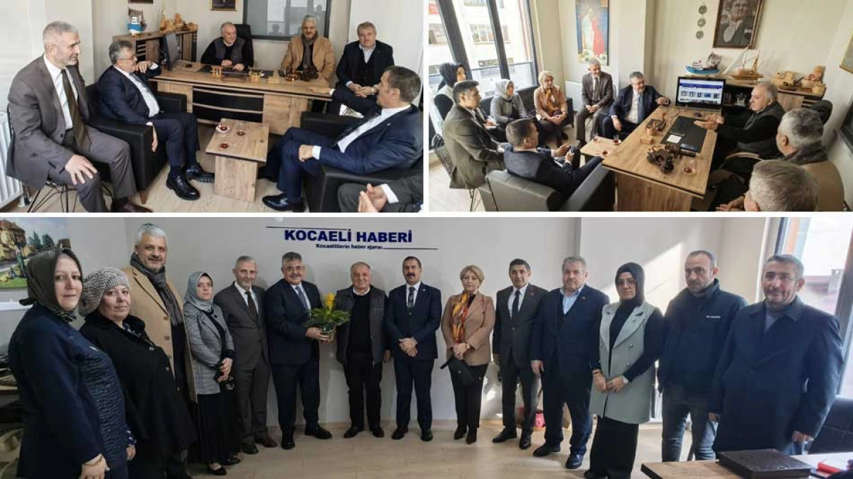 MİLLETVEKİLLERİ TİPİOĞLU VE YAMAN İLE AK PARTİ GEBZE'DEN GAZETEMİZE ZİYARET