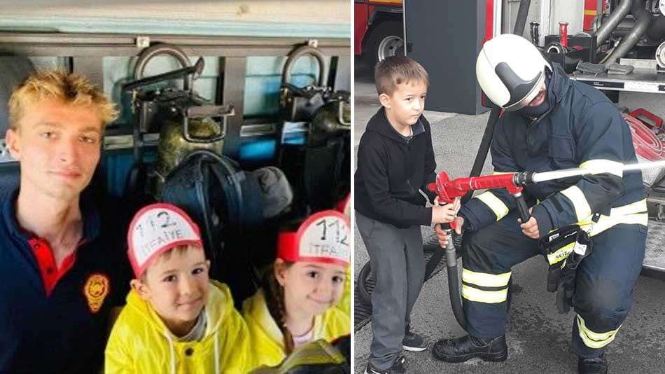 MİNİKLERDEN İTFAİYEYE ZİYARET