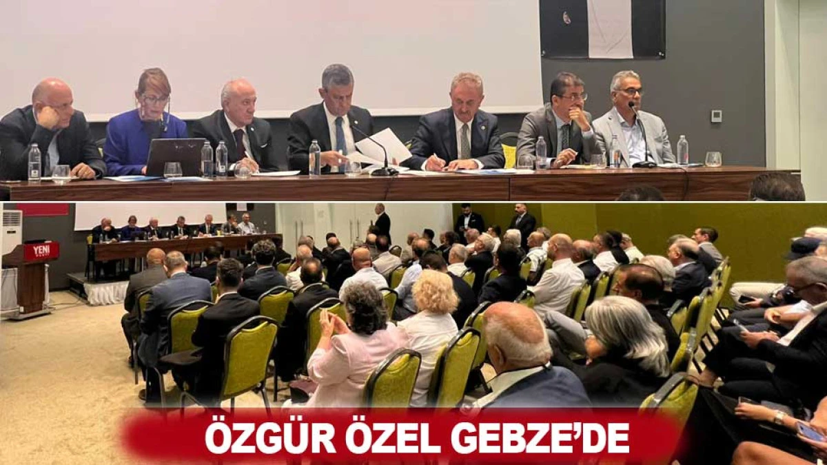 &Ouml;ZG&Uuml;R &Ouml;ZEL GEBZE'DE SANAYİCİ VE İŞ İNSANLARI İLE BULUŞTU