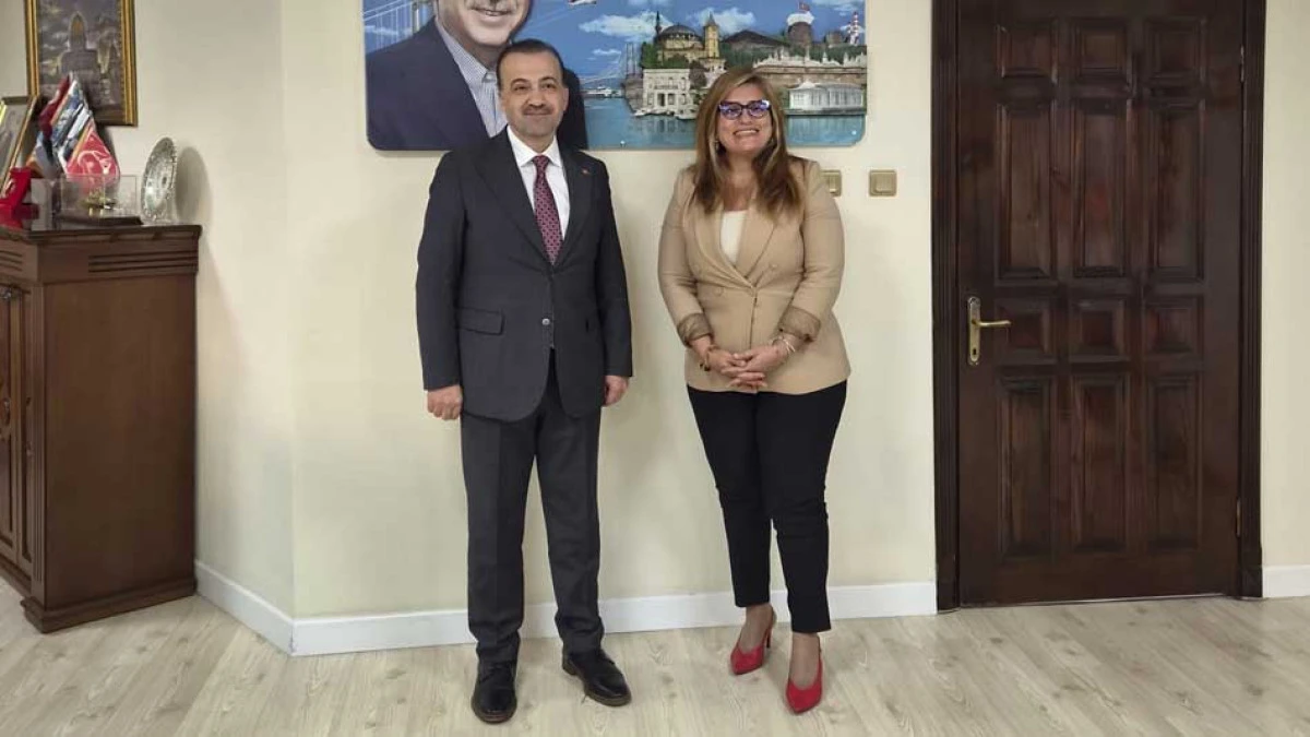 &Ouml;ZLEM KOZANKURT'TAN AK PARTİ İL BAŞKANI TALUS'A ZİYARET