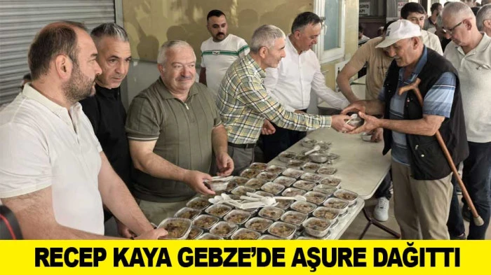 RECEP KAYA GEBZE&rsquo;DE AŞURE DAĞITTI