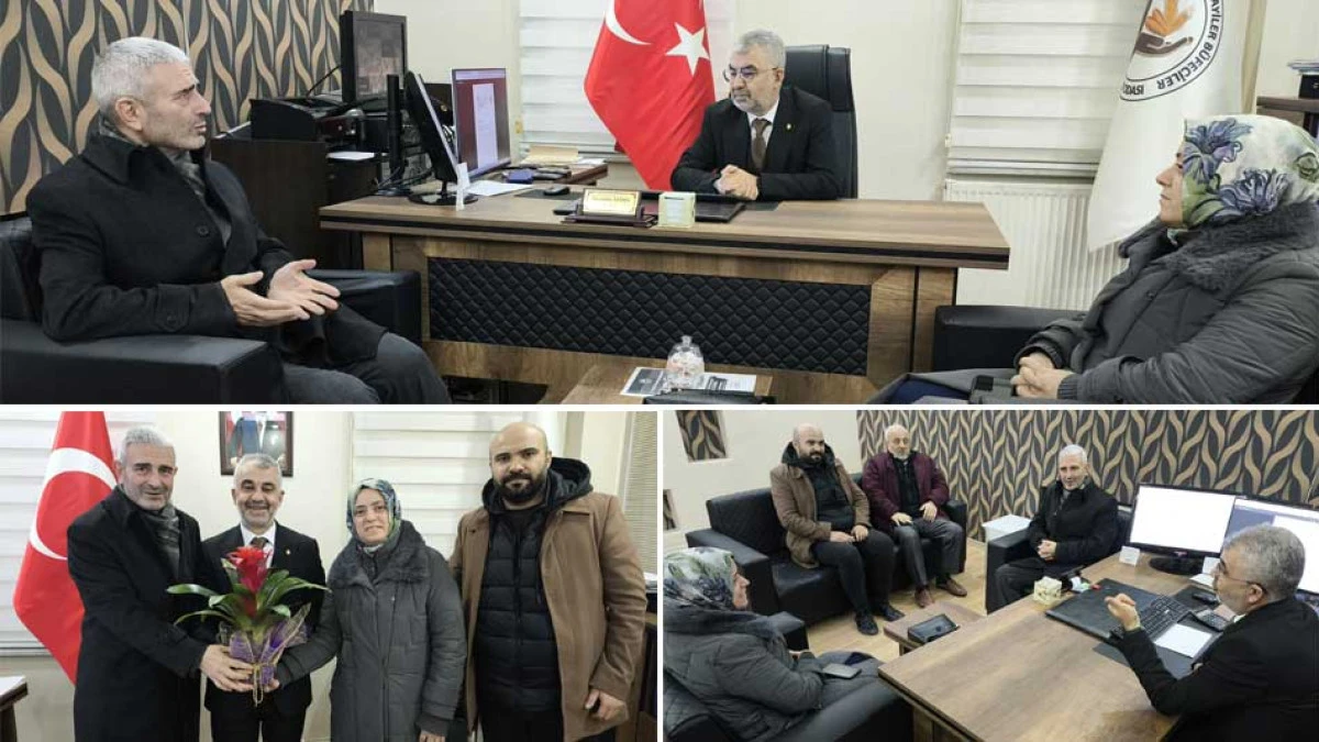 RECEP KAYA'DAN BAŞKAN AYDIN'A TEBRİK ZİYARETİ