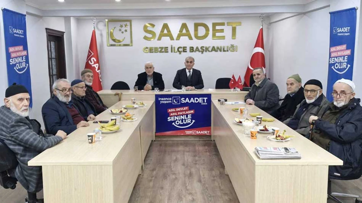 SAAEDET PARTİSİ GEBZE'DEN HEM VEFA HEM DE İSTİŞARE