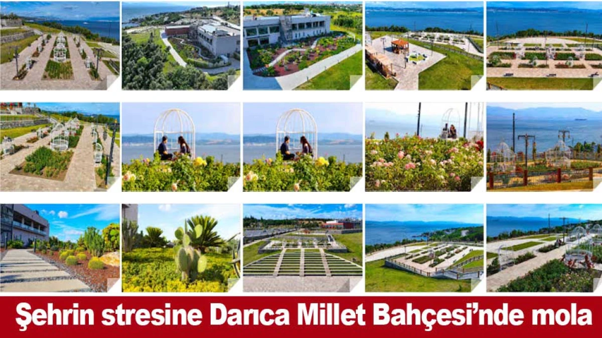 Şehrin stresine Darıca Millet Bah&ccedil;esi&rsquo;nde mola