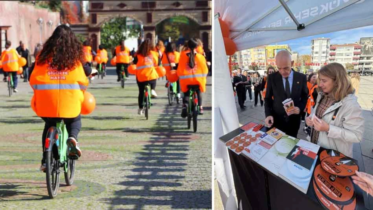 ''Şiddete Karşı Hep Birlikte'' Mesajını Kocaeli’ye İşte Böyle Duyurdular