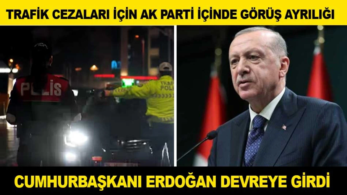 TRAFİK CEZALARI İ&Ccedil;İN ERDOĞAN DEVREYE GİRDİ