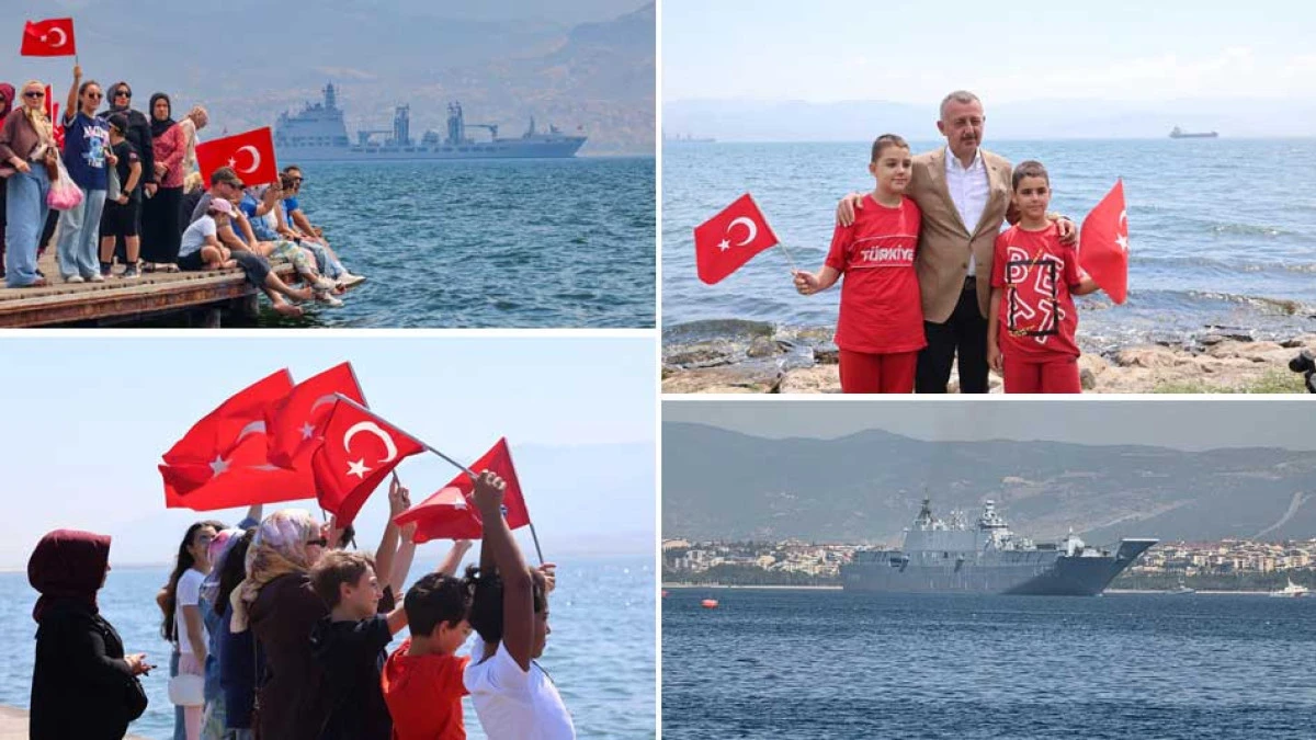 T&uuml;rk Donanması&rsquo;ndan  Kocaeli&rsquo;de g&ouml;vde g&ouml;sterisi 