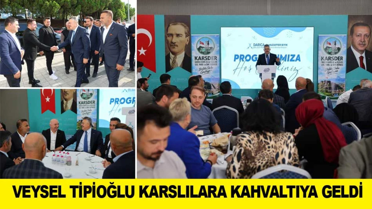 VEYSEL TİPİOĞLU KARSLILARA KAHVALTIYA GELDİ