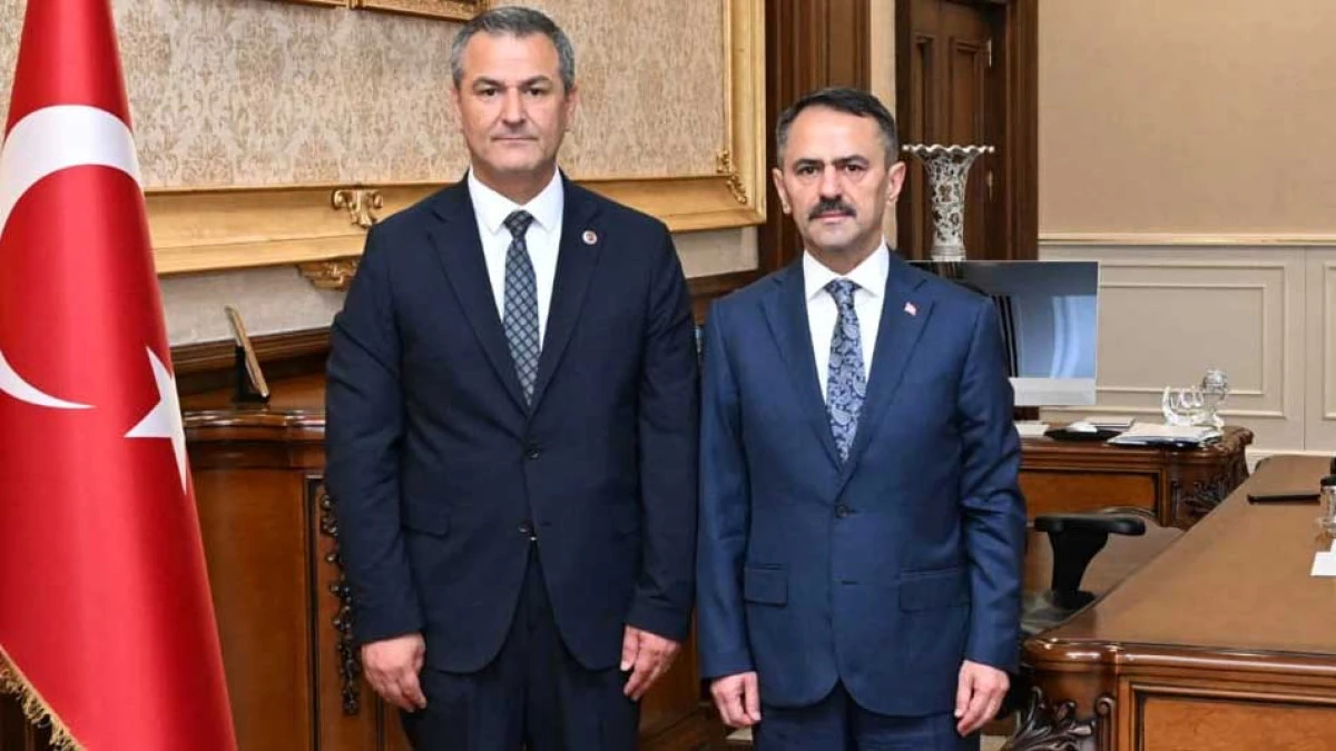 YENİ PARTİLİ BELEDİYE BAŞKAN VEKİLİ L&Uuml;TF&Uuml; OBUZ'DAN VALİ AKTAŞ'A ZİYARET