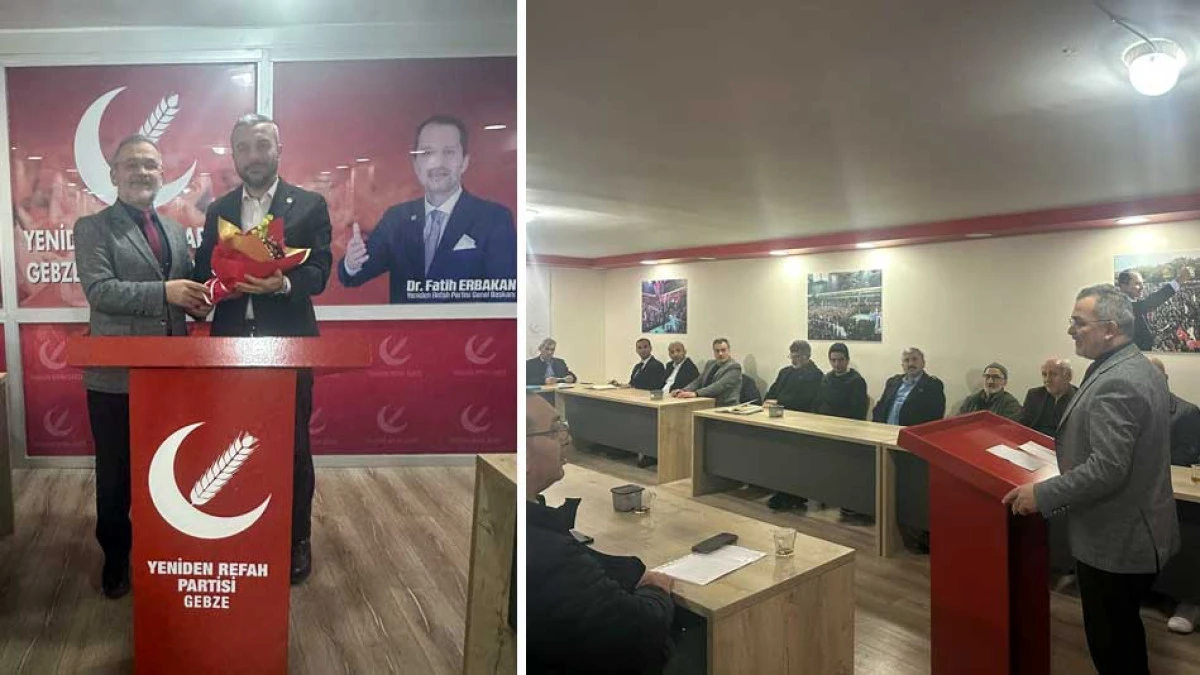 Yeniden Refah Gebze&rsquo;de Başkan Değişti
