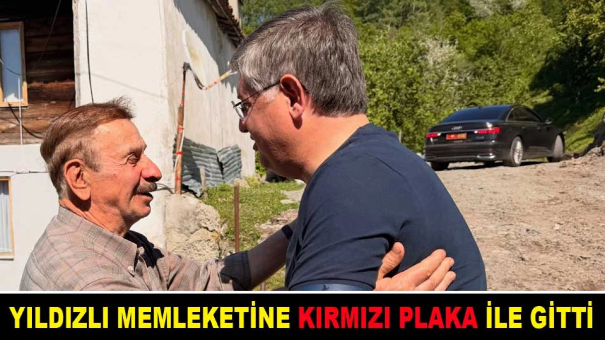YILDIZLI MEMLEKETİNE KIRMIZI PLAKA İLE GİTTİ