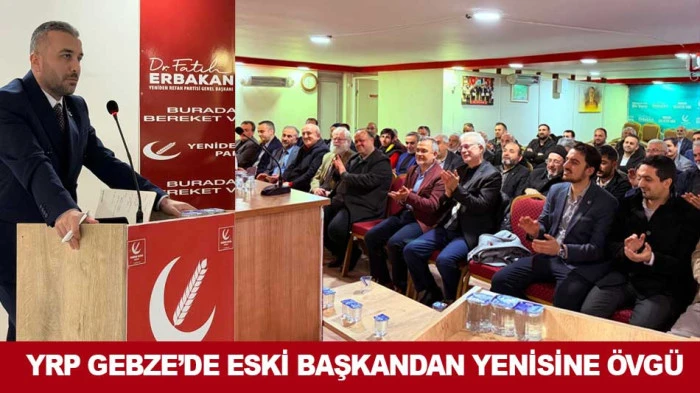 YRP GEBZE'DE ESKİ BAŞKANDAN YENİSİNE &Ouml;VG&Uuml;