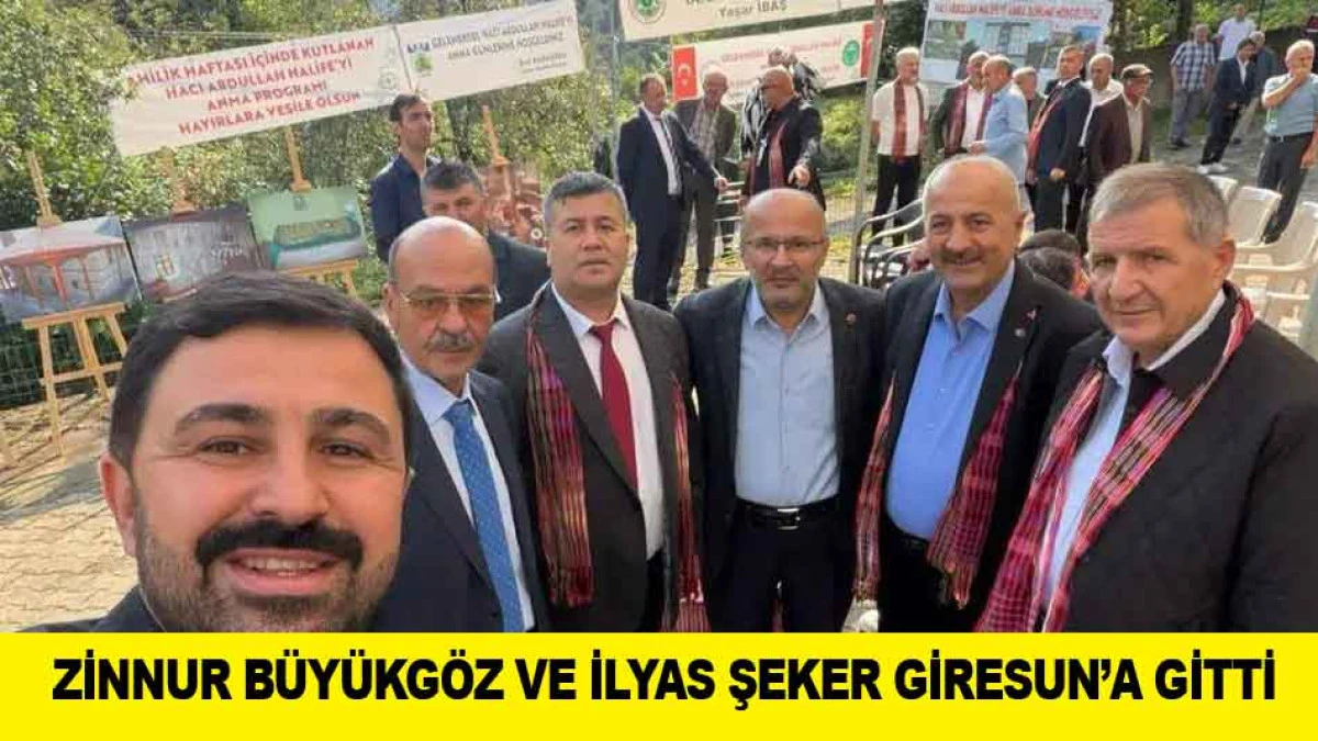 ZİNNUR B&Uuml;Y&Uuml;KG&Ouml;Z VE İLYAS ŞEKER GİRESUN&rsquo;A GİTTİ