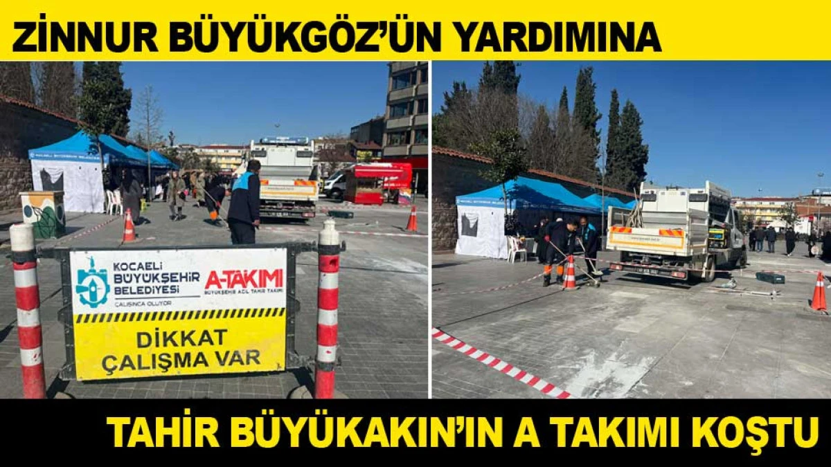 ZİNNUR B&Uuml;Y&Uuml;KG&Ouml;Z'&Uuml;N İMDADINA TAHİR B&Uuml;Y&Uuml;KAKIN'IN A TAKIMI KOŞTU